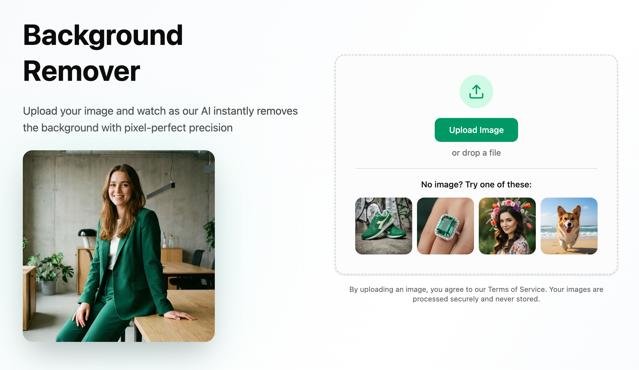 Background Remover Extension Screenshot